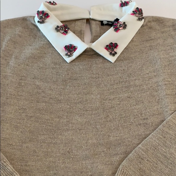 J. Crew Sweaters - NEW J. Crew Embellished Collar Sweater